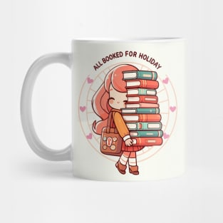 Kawaii Love Booked For Holiday Christmas Mug